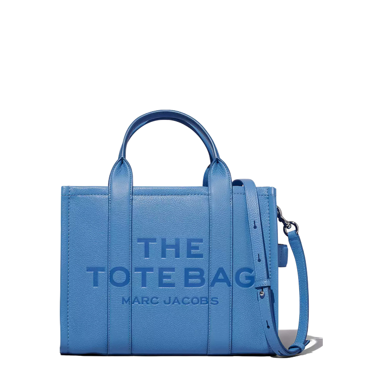 Marc Jacobs The Medium Leather Tote Bag, Spring Blue   